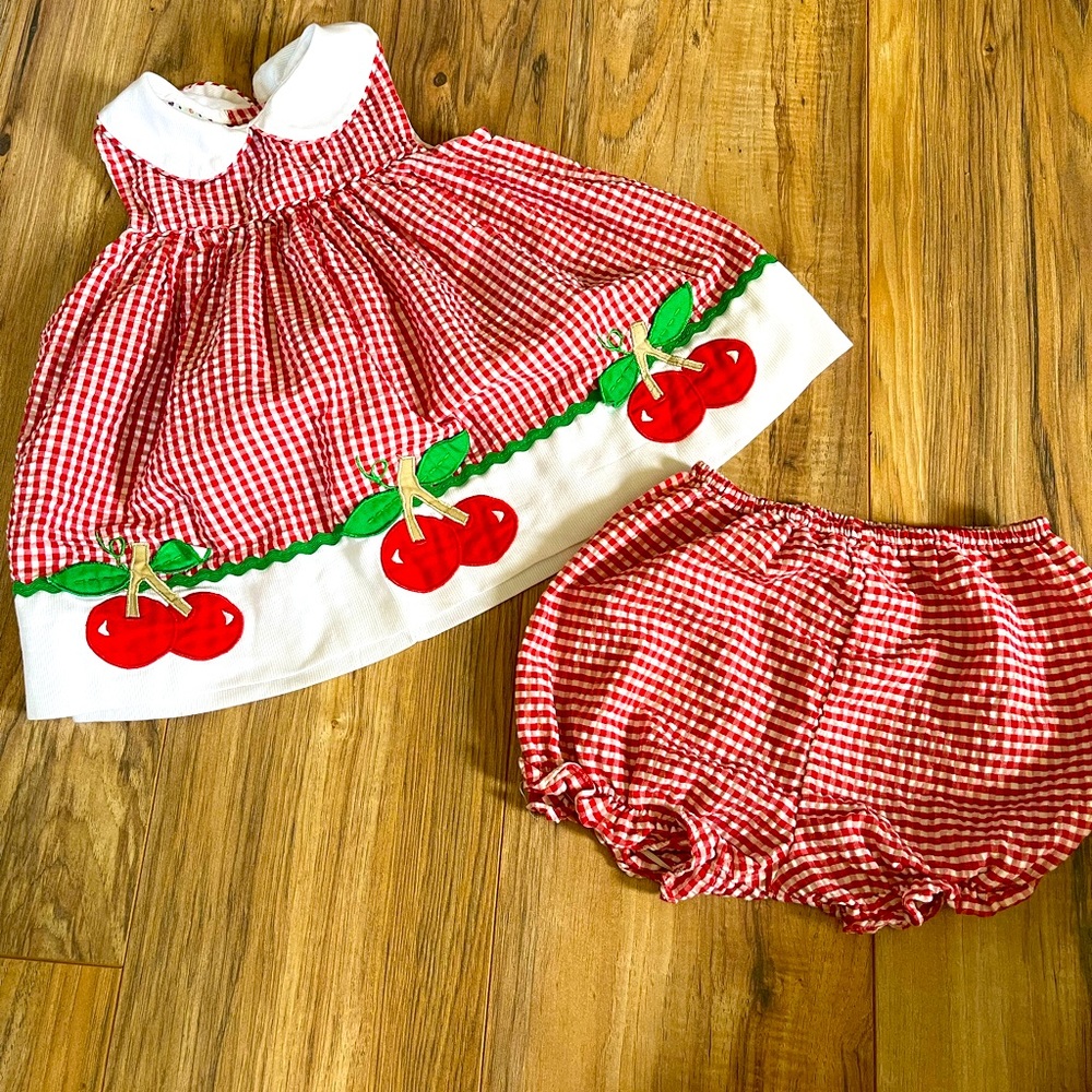 Send your child off for summer with this adorable cherry summer set ❤️🍒